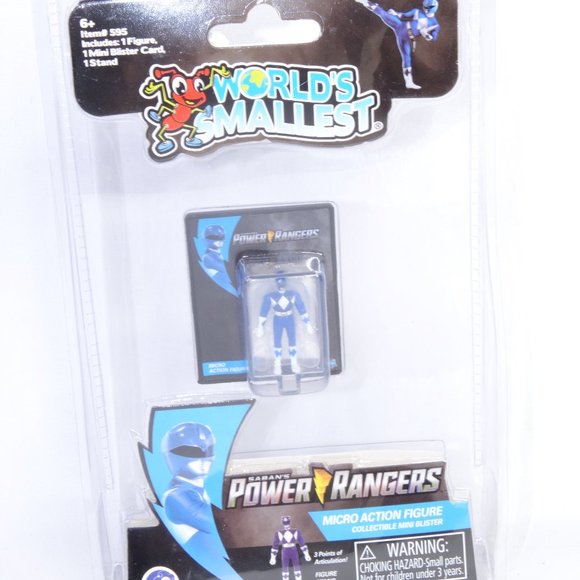 Worlds Smallest Blue Power Ranger Action Figure - Picture 1 of 3